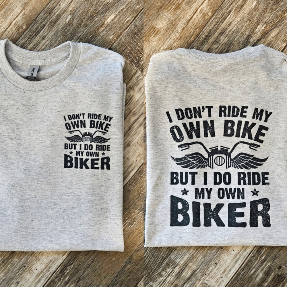 Biker shirt cute ride my own biker motorcycle riding rider popular trending